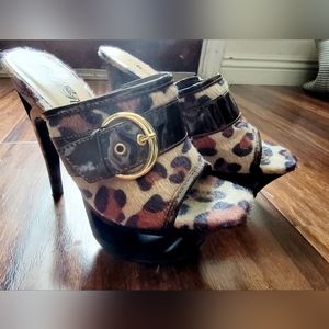 Leopard print stilletos